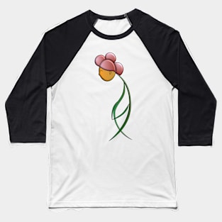 Woman like a flower new minimal art work Baseball T-Shirt